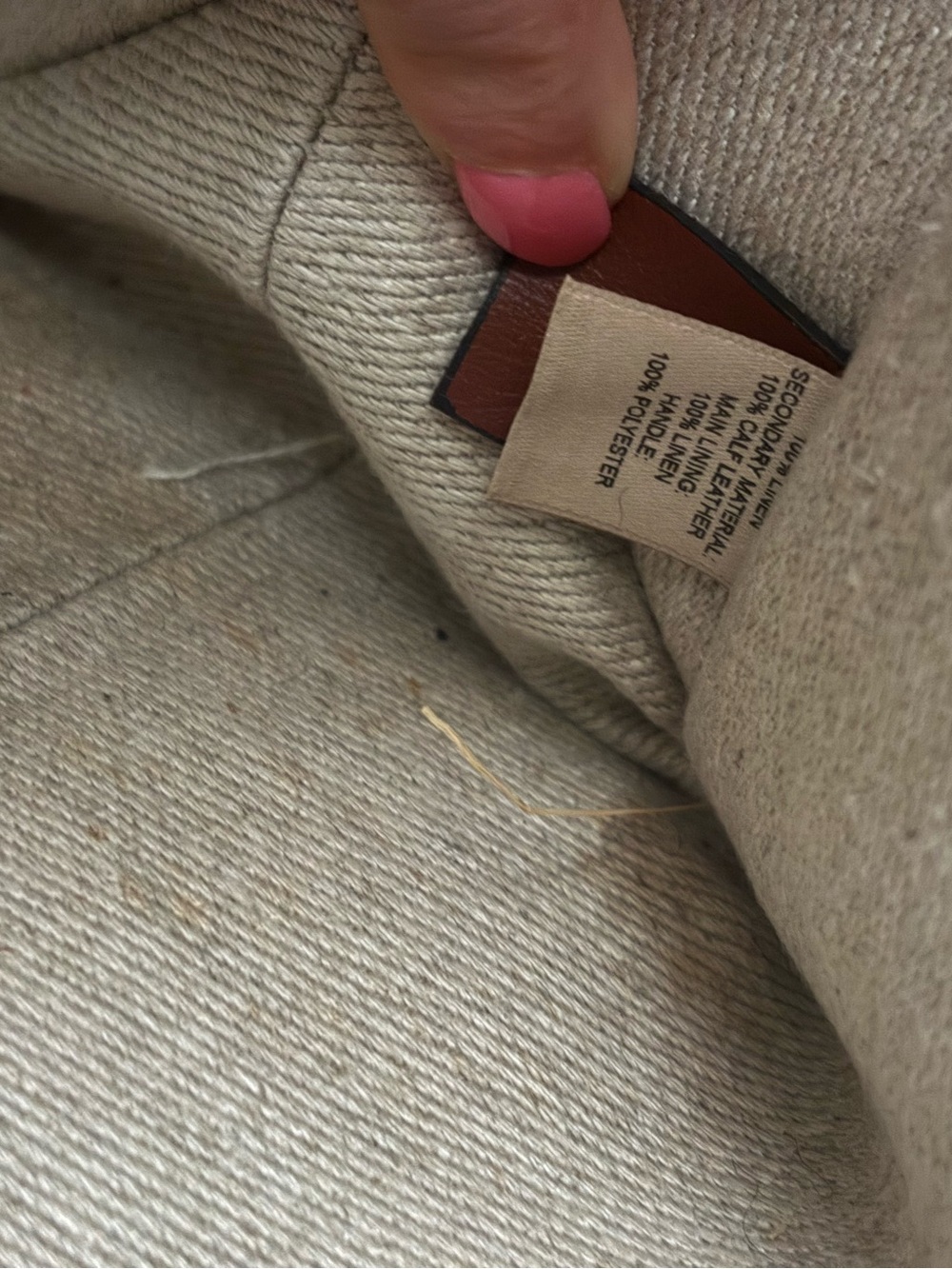 Chloé Large “WOODY” Canvas Tote - Picture 9 of 10